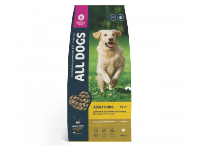 Сухой Корм All Dogs (Олл Догс) Для Собак Курица 13кг 