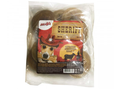 Лакомство Для Собак Brava (Брава) Шериф Sheriff Прессованное Кольцо 3/7,5см 10шт (1*25)