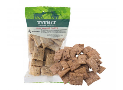 Лакомство Для Собак TitBit (Титбит) Золотая Коллекция Начос в Мясной Глазури 130г 018781
 