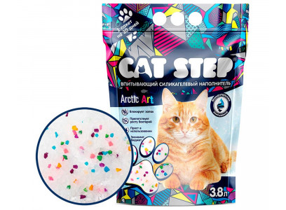 Наполнитель Cat Step (Кэт Степ) 3,8л Arctic Art Силикагель 20363014 