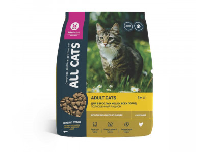 Сухой Корм All Cats (Олл Кэтс) Для Кошек Курица 350г (1*18) 