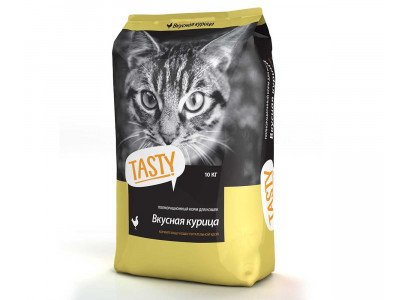 Сухой Корм Tasty (Тэсти) Для Кошек Курица 10кг 