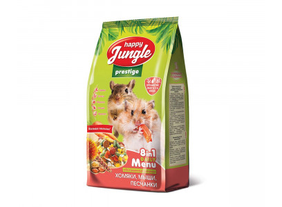 Корм Для Хомяков Мышей Песчанок Happy Jungle (Хэппи Джангл) Prestige 500г J405