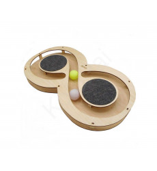 Игрушка Для Кошек GoSi (ГоСи) Игровой Трек Восьмерка с Шариками и Когтеточкой PETTO 07333
