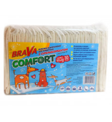 Пеленки Для Кошек и Собак Brava (Брава) Comfort с Суперабсорбентом 60*40см 30шт
