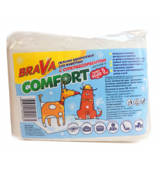 Пеленки Для Кошек и Собак Brava (Брава) Comfort с Суперабсорбентом 60*60см 5шт