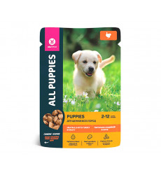 Консервы Для Щенков All Puppies (Олл Паппис) Тефтельки с Индейкой в Соусе 85г