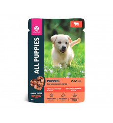 Консервы Для Щенков All Puppies (Олл Паппис) Тефтельки с Говядиной в Соусе 85г