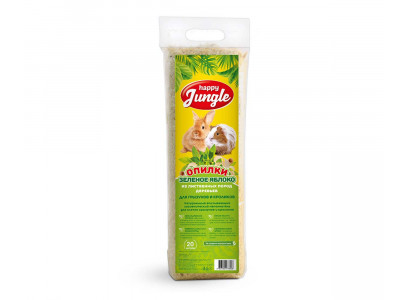 Опилки Для Туалета Грызунов Happy Jungle (Хэппи Джангл) Зеленое Яблоко 20л J307
