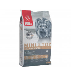 Сухой Корм Blitz (Блиц) Для Собак Мелких Пород Classic Mini & Toy Breeds Dog All Life Stages 2кг 680528