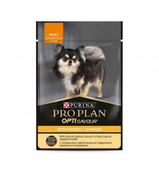 Влажный Корм ProPlan (ПроПлан) Для Собак Мелких Пород Курица в Соусе Adult Chicken 85г (1*24)