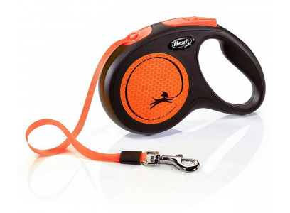 Рулетка Flexi (Флекси) Xtreme L 5м До 65кг Лента Оранжевая