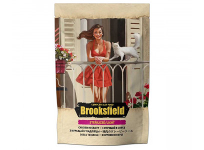 Влажный Корм Brooksfield (Бруксфилд) Для Стерилизованных Кошек Курица в Соусе Sterilized/Light Cat Chicken 85г 5657004 (1*22) 