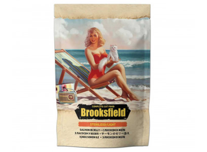 Влажный Корм Brooksfield (Бруксфилд) Для Стерилизованных Кошек Лосось в Желе Sterilized/Light Cat Salmon 85г 5657005 (1*22) 