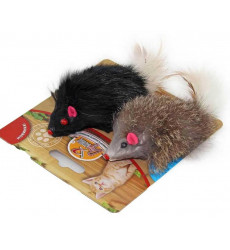 Игрушка Для Кошек Dogman (Догман) Мышка Мех Гремящая 2шт 6см