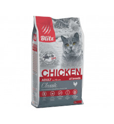 Сухой Корм Blitz (Блиц) Для Кошек Курица Classic Chicken Adult Cats All Breeds 2кг 680252
