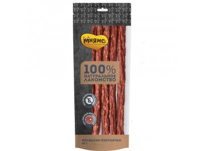 Лакомство Мнямс Для Собак Колбаски Охотничьи 80г 