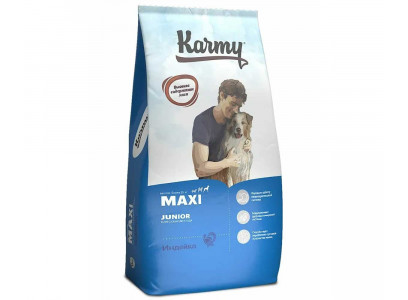 Сухой Корм Karmy (Карми) Для Щенков Крупных Пород Индейка Maxi Junior Turkey 14кг 