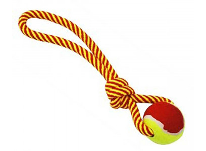 Игрушка Для Собак №1 Грейфер Веревка Плетеная Мяч Ручка 32см Гр884