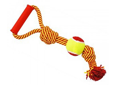 Игрушка Для Собак №1 Грейфер Веревка 2-Узла Мяч Ручка 40см Гр875