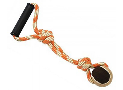 Игрушка Для Собак №1 Грейфер Веревка Мяч Ручка 38см Гр1021