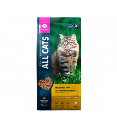 Сухой Корм All Cats (Олл Кэтс) Для Стерилизованных Кошек Курица 13кг