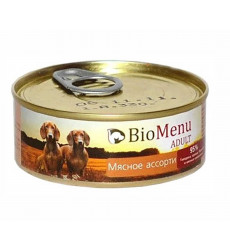Консервы Biomenu (Биоменю) Для Собак Мясное Ассорти Adult 100г (1*24)  73919