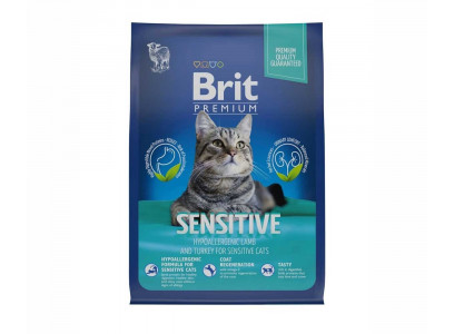Сухой Корм Brit (Брит) Для Кошек с Чувствительным Пищеварением Ягненок и Индейка Premium Cat Sensitive 400г 5049196 