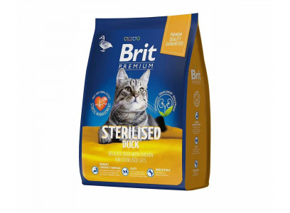 Сухой Корм Brit (Брит) Для Стерилизованных Кошек Утка и Курица Premium Cat Duck & Chicken 400г 5049318 
