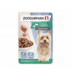Влажный Корм Zoogurman (Зоогурман) Для Собак Телятина и Индейка 85г 1136