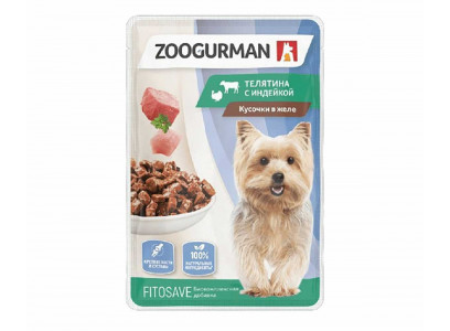 Влажный Корм Zoogurman (Зоогурман) Для Собак Телятина и Индейка 85г 1136 