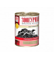 Консервы Zoogurman (Зоогурман) Для Собак Мясное Ассорти Говядина Отборная 350г 2519