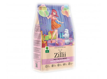 Сухой Корм Zillii (Зилли) Для Собак Белая Рыба и Лосось Adult Dog 800г 5658050 (*12) 