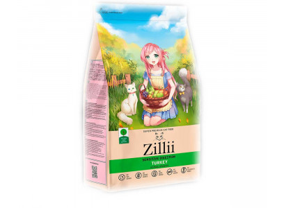Сухой Корм Zillii (Зилли) Для Кошек с Чувствительным Пищеварением Индейка Sensitive Digestion Cat 400г 5658120 (1*28) 