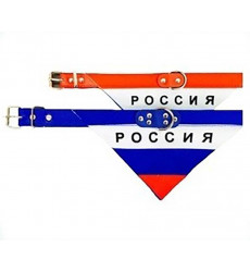 Ошейник Pet FAshion (Пет Фешн) Бандана Россия 2,5*50см Красный