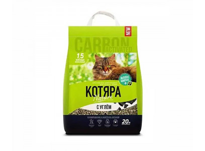 Наполнитель Котяра 8,4кг с Углем Крафт Пакет 