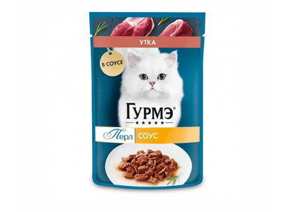 Влажный Корм Гурмэ Перл Для Кошек Утка Филе в Соусе 75г (1*26) 