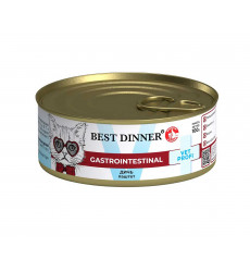 Лечебные Консервы Best Dinner (Бест Диннер) Для Кошек с Чувствительным Пищеварением Дичь Gastro Intestinal Exclusive Vet Profi 100г 7568