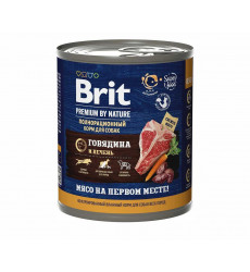 Консервы Brit (Брит) Для Собак Говядина и Печень Premium By Nature 850г 5051151