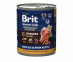 Консервы Brit (Брит) Для Собак Говядина и Печень Premium By Nature 850г 5051151 