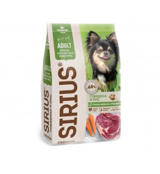 Сухой Корм Sirius (Сириус) Для Собак Мелких Пород Говядина 2кг (1*6)