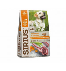 Сухой Корм Sirius (Сириус) Для Собак Ягненок и Рис 2кг (1*6)