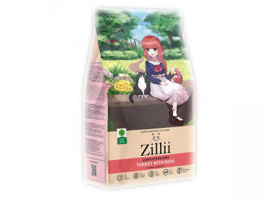 Сухой Корм Zillii (Зилли) Для Стерилизованных Кошек Индейка и Утка Adult Cat Light/Sterillized 400г 5658140 (1*28) 