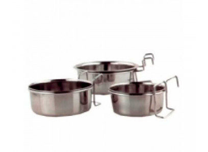 Миска Металлическая На Крючках Leonardo (Леонардо) в Клетку 150мл Сн-100 