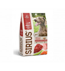Сухой Корм Sirius (Сириус) Для Собак Мясной Рацион 2кг
 