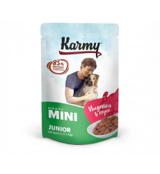 Влажный Корм Karmy (Карми) Для Щенков Мелких Пород Индейка в Соусе Mini Junior 80г 7929