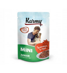 Влажный Корм Karmy (Карми) Для Щенков Мелких Пород Телятина в Соусе Mini Junior 7930