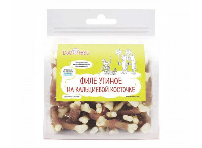 Лакомство Деревенские Лакомства Для Собак Филе Утки На Кальциевой Косточке Dog Fest 500г 928887810 