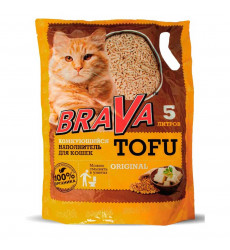 Наполнитель Brava (Брава) Тофу 5л Original (1*8)