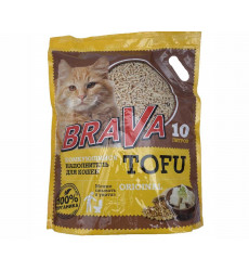 Наполнитель Brava (Брава) Тофу 10л Original (1*4)